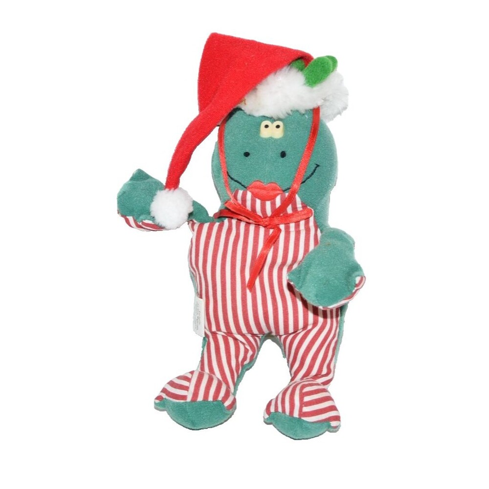 Vtg 1985 Heartline Magic Mistletoad 9" plush stuffed animal‎ Christmas
